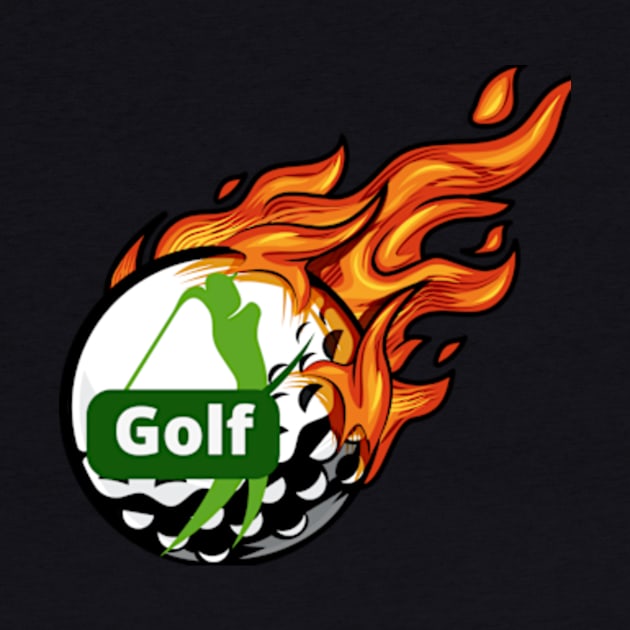 fire golf ball by positive_negativeart